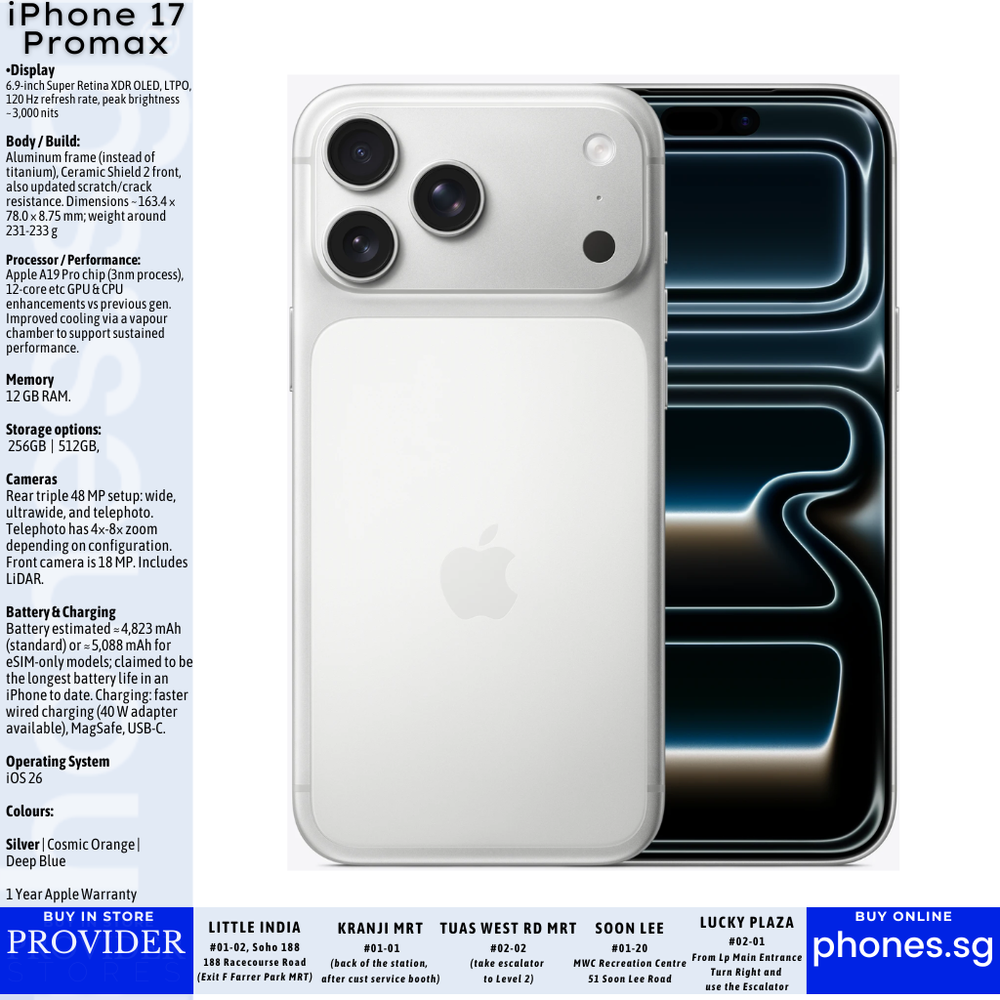 iPhone 17 Pro Max - Pre-order | phones.sg Singapore
